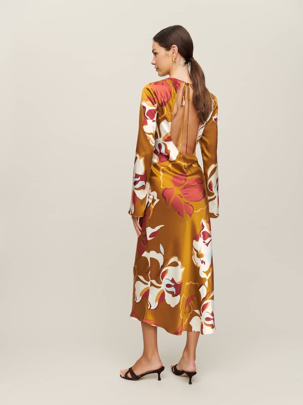 NWOT Reformation Davina Silk Dress - Picture 5 of 15